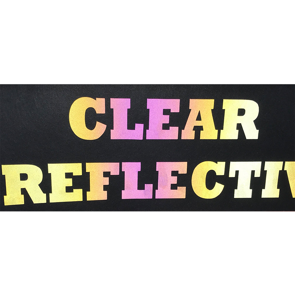 Reflective, Black High Reflective Heat Transfer Vinyl 19 HTV