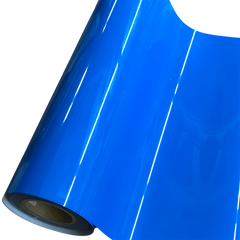 Heat Transfer Vinyl 19" Width NEON FLUORESCENT BLUE HTV