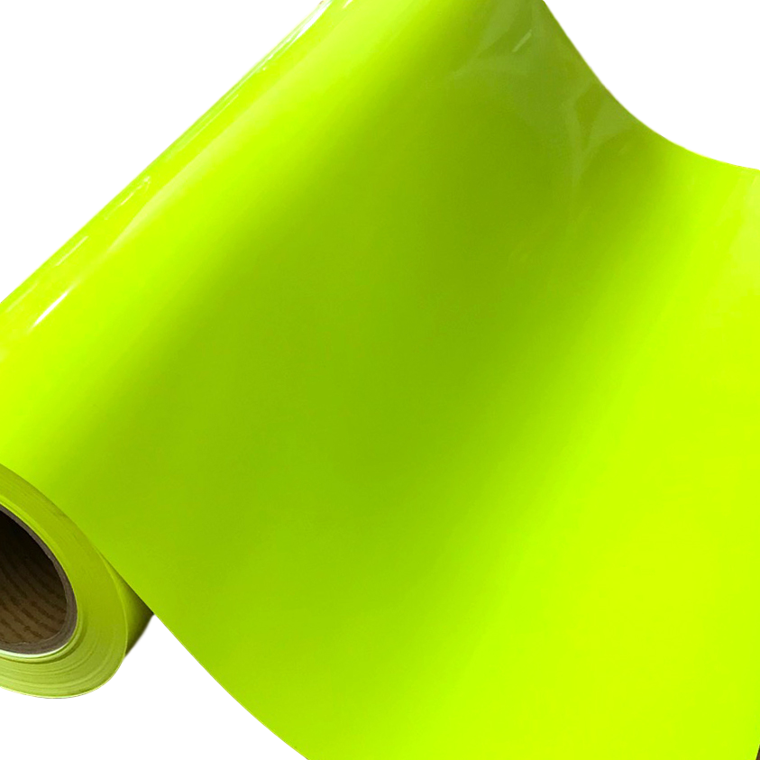 Threadart Neon Yellow Heat Transfer Vinyl Film HTV | Solid Color | Custom  Cut Roll 20 Wide by The Yard | Compatible with Cricut Explore and Maker