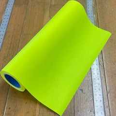 Puff Lemon Yellow Neon Fluorescent Heat Transfer Vinyl 19" Width HTV