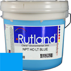 RUTLAND EH2589 NPT HIGH OPACITY LIGHT BLUE PLASTISOL OIL BASE INK FOR SILK SCREEN PRINTING