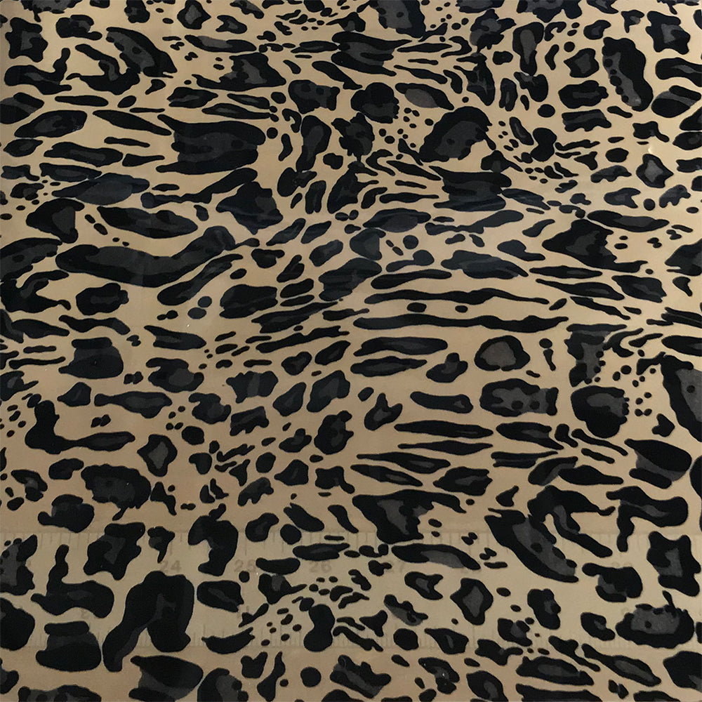 Foil, Leopard Black Heat Transfer Vinyl 19" HTV