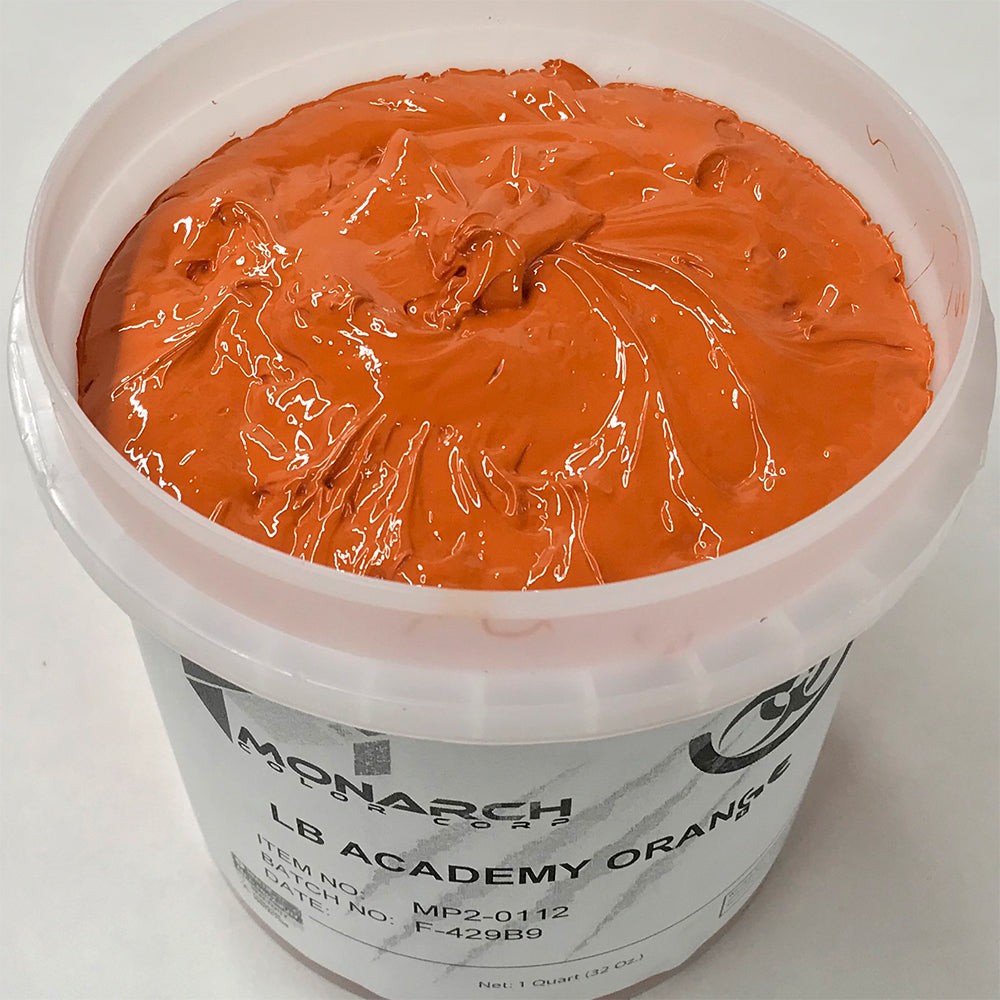 Monarch Plastisol Screen Printing Inks Low Temp Poly / Poly Blend Academy Orange
