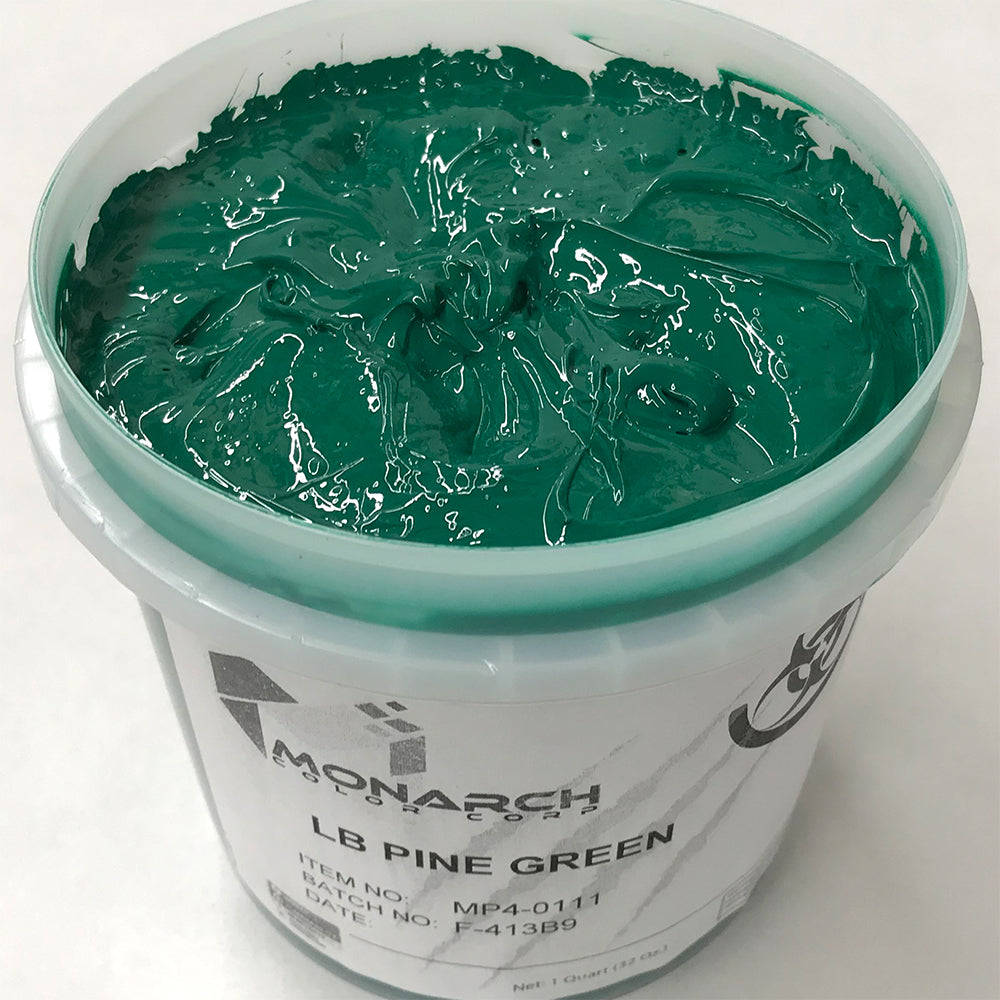 Monarch Plastisol Screen Printing Inks Low Temp Poly / Poly Blend Pine Green