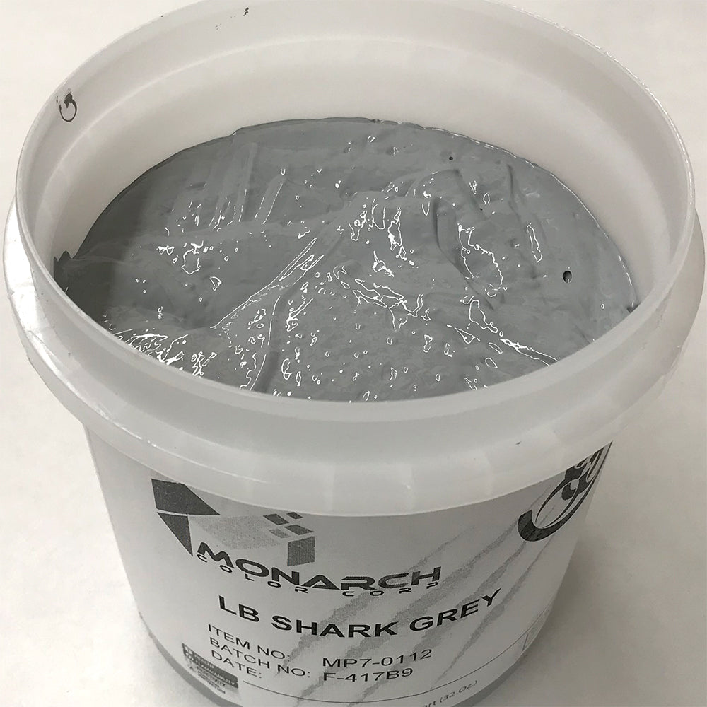 Monarch Plastisol Screen Printing Inks Low Temp Poly / Poly Blend Shark Gray