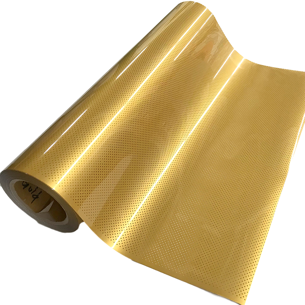 Perforated Gold Heat Transfer Vinyl 54yds x 19 – Ace Screen