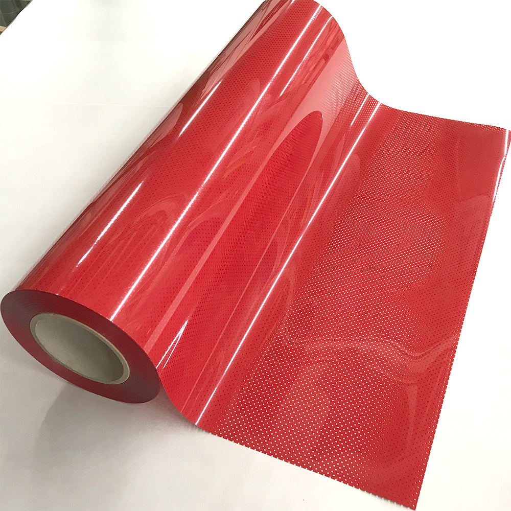 Perforated Red Heat Transfer Vinyl 54yds x 19