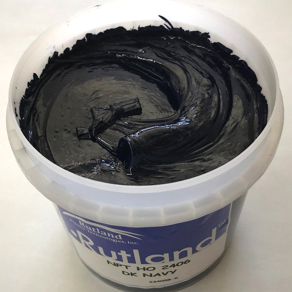 RUTLAND EH2406 NPT HIGH OPACITY DARK NAVY PLASTISOL OIL BASE INK FOR SILK SCREEN PRINTING