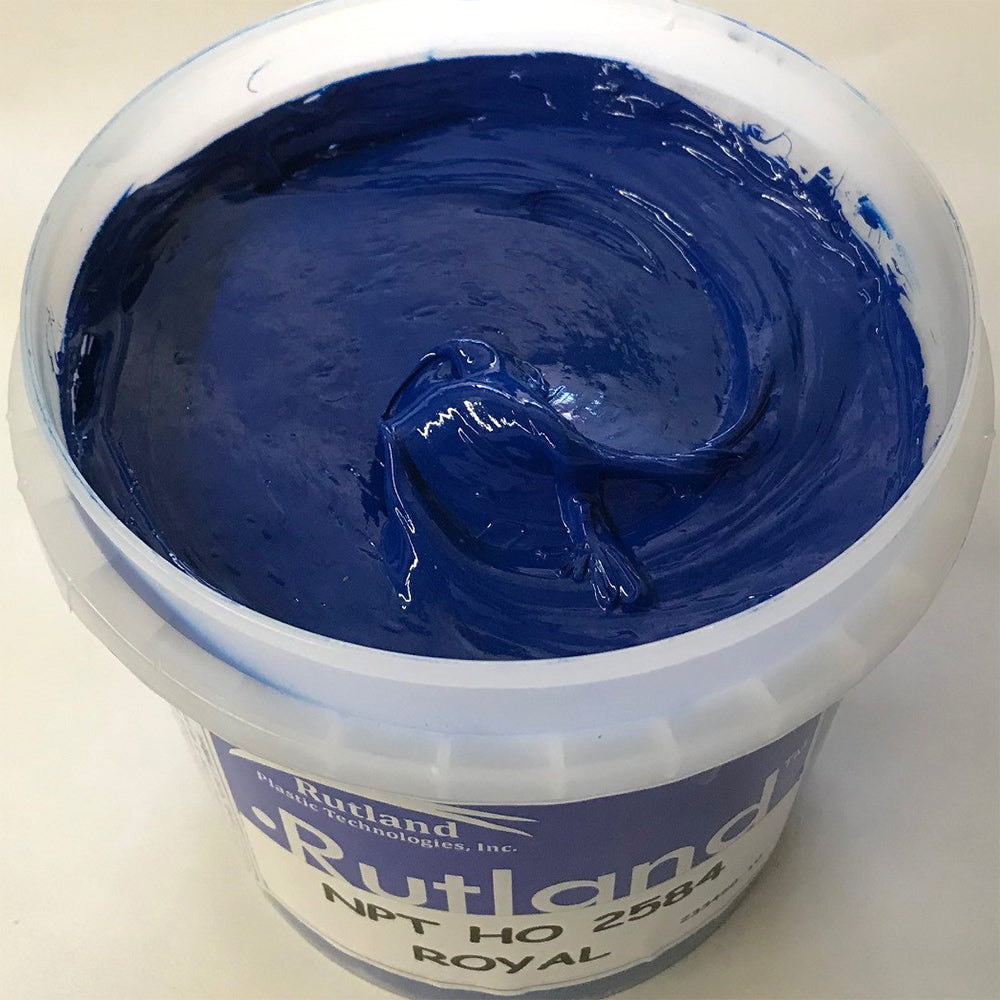 RUTLAND EH2584 NPT HIGH OPACITY ROYAL BLUE PLASTISOL OIL BASE INK FOR SILK SCREEN PRINTING