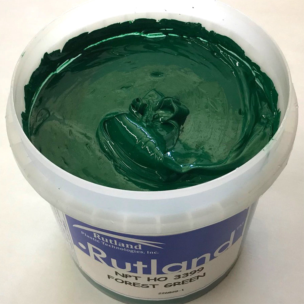 RUTLAND EH3399 NPT HIGH OPACITY FOREST GREEN PLASTISOL OIL BASE INK FOR SILK SCREEN PRINTING