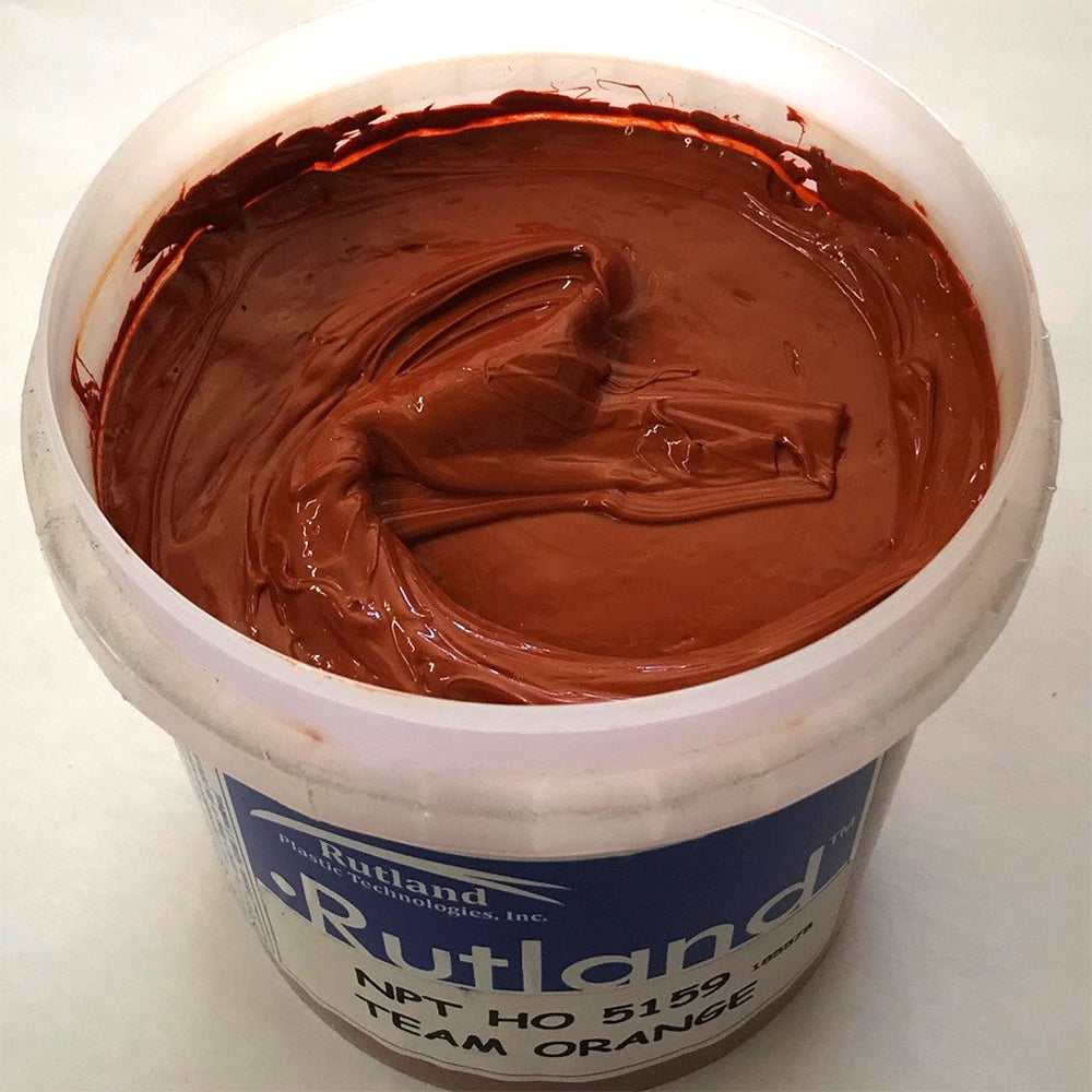 RUTLAND EH5159 NPT HIGH OPACITY TEAM ORANGE PLASTISOL OIL BASE INK FOR SILK SCREEN PRINTING