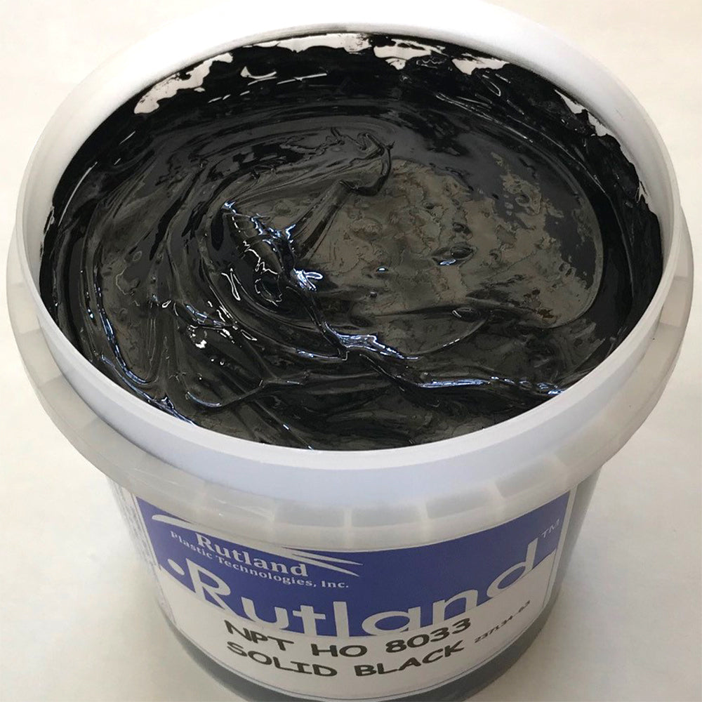 RUTLAND EH8033 NPT SOLID BLACK PLASTISOL OIL BASE INK FOR SILK SCREEN PRINTING