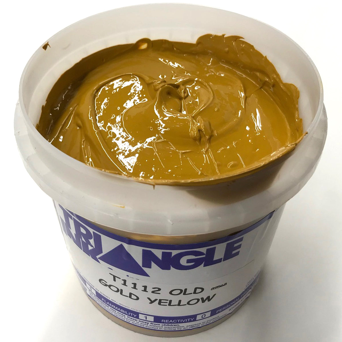 TRIANGLE 1112 OLD GOLD YELLOW PLASTISOL OIL BASE INK FOR SILK SCREEN PRINTING