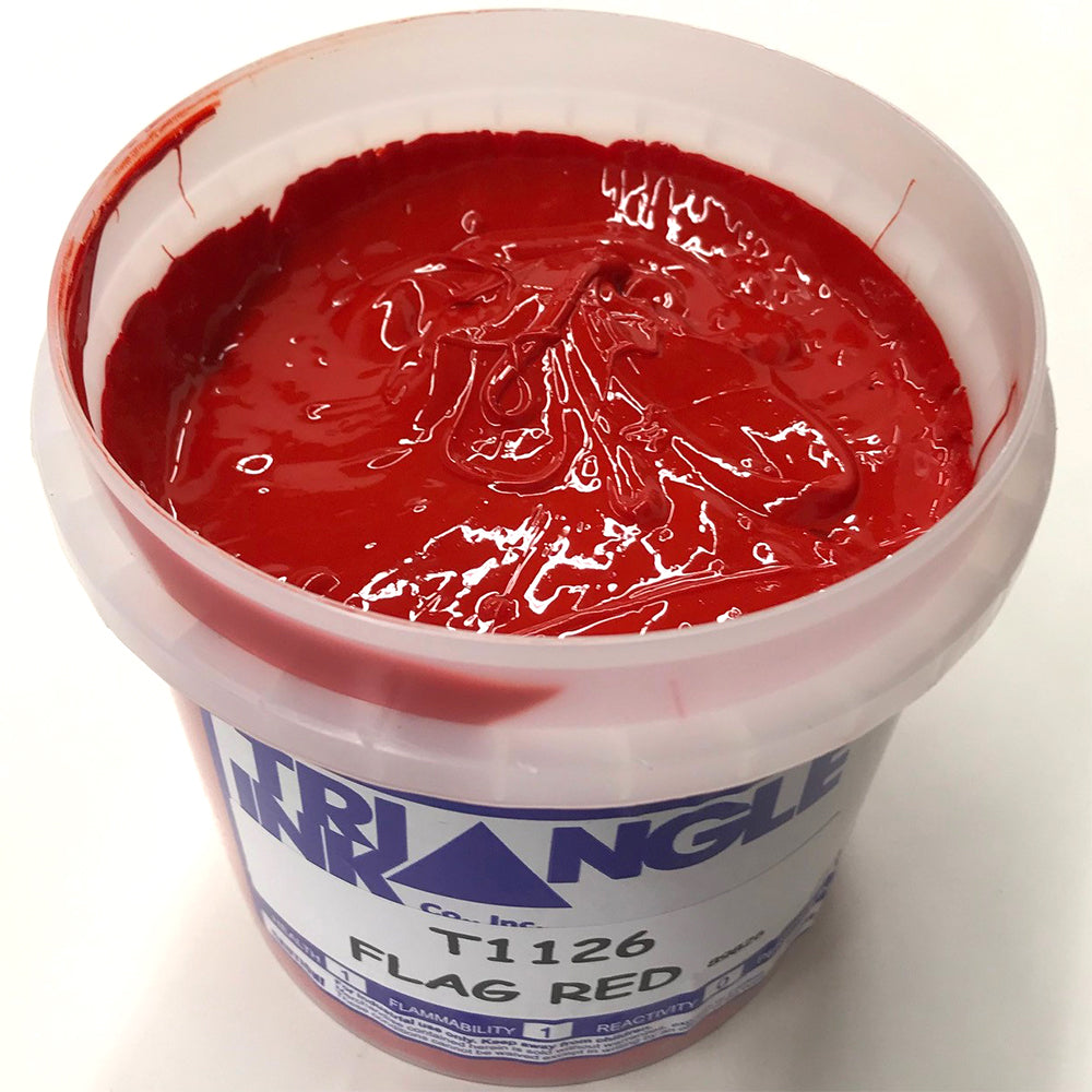 TRIANGLE 1126 FLAG RED PLASTISOL OIL BASE INK FOR SILK SCREEN PRINTING –  Ace Screen Printing Supply