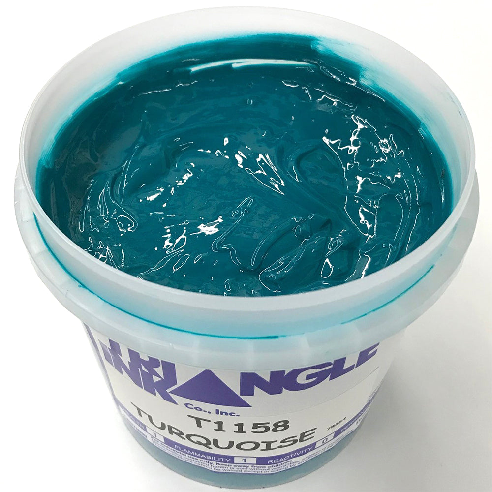 TRIANGLE 1158 TURQUOISE PLASTISOL OIL BASE INK FOR SILK SCREEN PRINTING