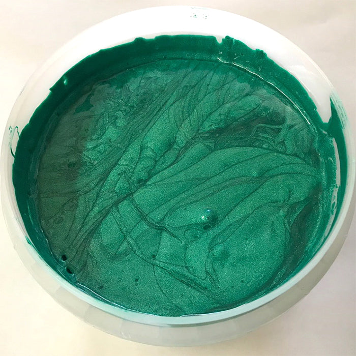 TRIANGLE 1190-40 EMERALD GREEN SHIMMER PLASTISOL OIL BASE INK FOR SILK SCREEN PRINTING