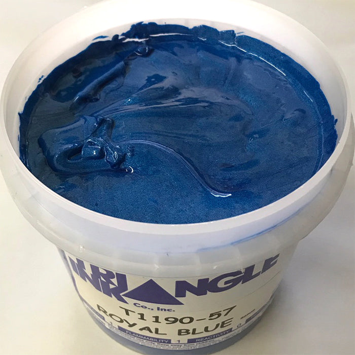 TRIANGLE 1190-57 ROYAL BLUE SHIMMER PLASTISOL OIL BASE INK FOR SILK SCREEN PRINTING